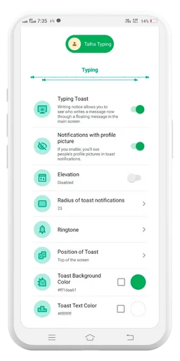GB WhatsApp hide typing screenshot
