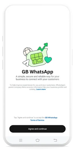 GB WhatsApp verification screenshot
